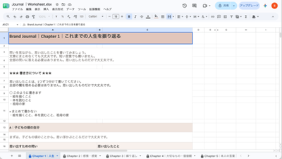 Brand Journal Worksheet