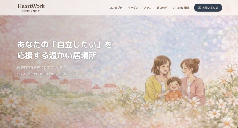 Heartwork Community様 - Webサイト